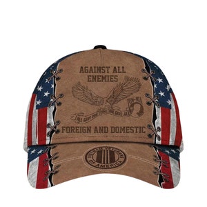 Against All Enemies Vietnam Veteran Cap All Gave Some Hat Military Gift for Grandpa Dad Husband Mens Patriotic Baseball Cap