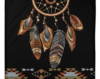 Native Dreamcathcer Southwestern Blanket Indian Blanket Geometric Throws Native Throw Tribal Quilt Blanket Indigenous Throw Native Gift