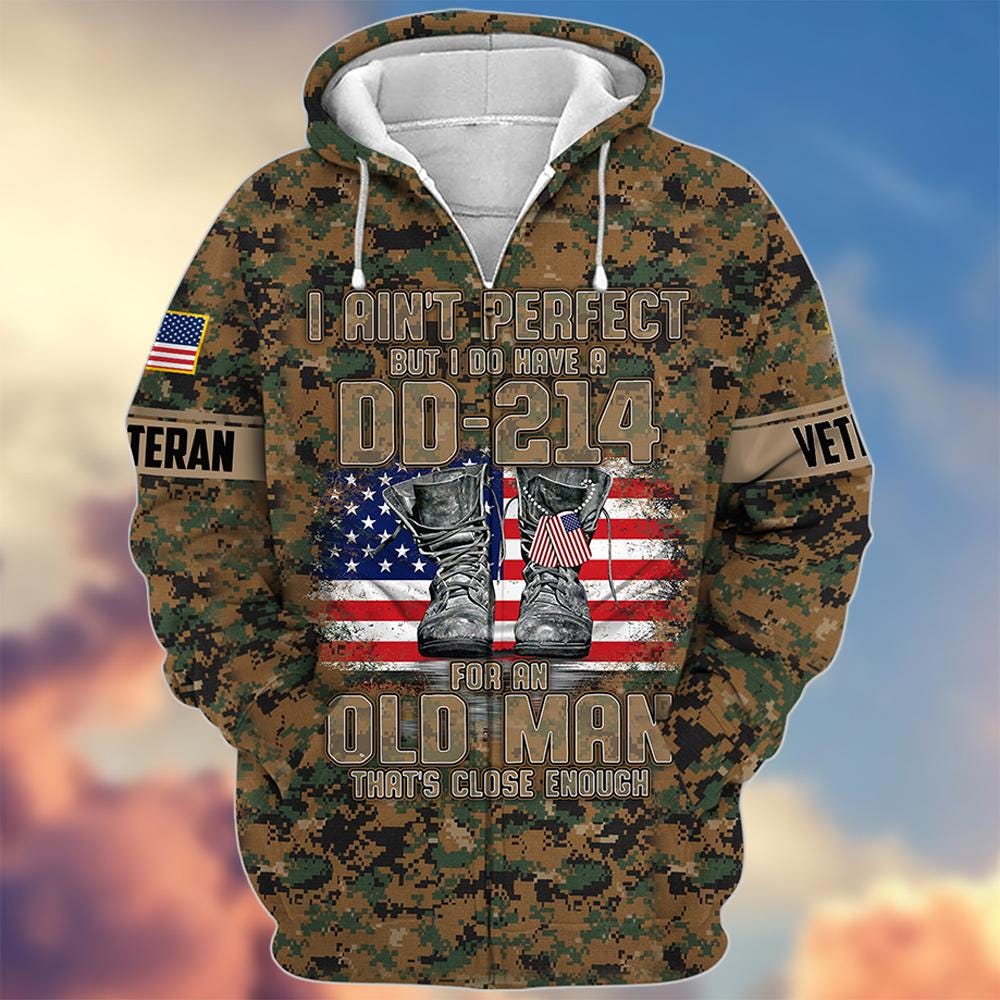 Discover Proud Veteran Hoodie Veterans Day Hoodie Camo Veteran Sweatshirt Military Hoodie