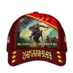 Vietnam Veteran Hats For Men Proud US Veteran Dad Hat Patriotic Baseball Cap Hats Military For Men All Gave Some Vets Cap Vietnam Vet Gifts
