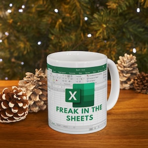Freak In The Sheets Excel Coffee Mug PNG Template Digital Download only image 5
