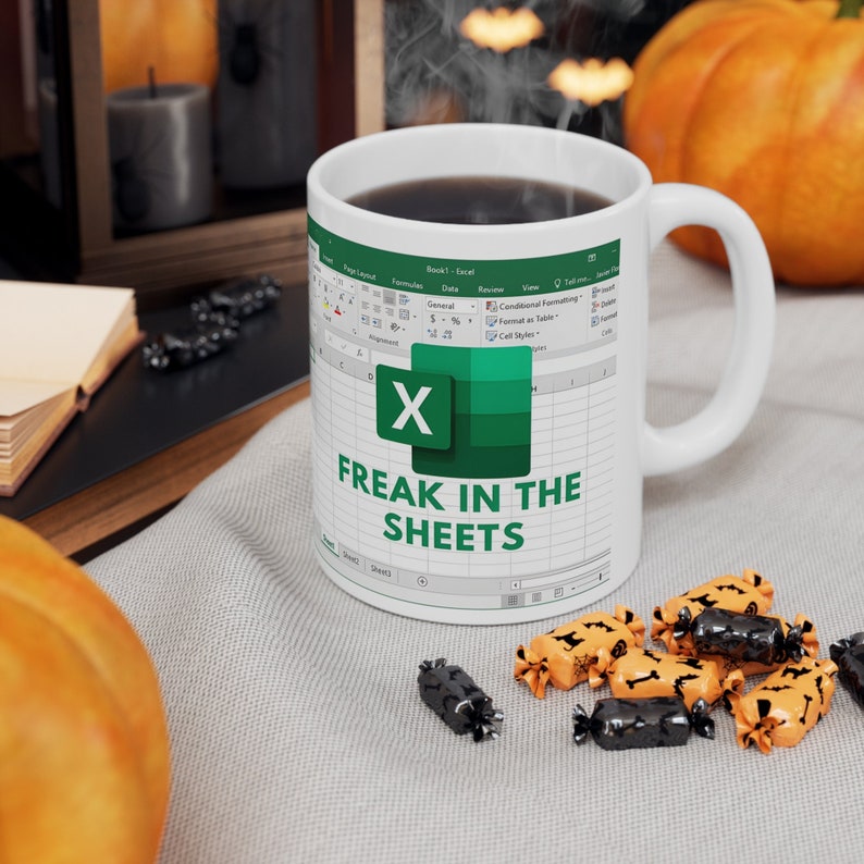 Freak In The Sheets Excel Coffee Mug PNG Template Digital Download only image 3