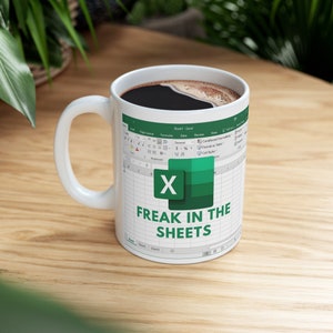 Freak In The Sheets Excel Coffee Mug PNG Template Digital Download only image 4