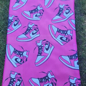 Pink Jordan 1 shoes golf Towel
