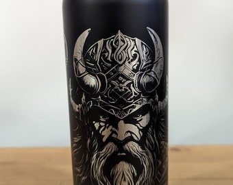 Viking gravierte Stahlflasche