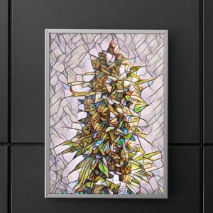 DIGITAL DOWNLOAD “The Bud Mosaic” Stoner Dispensary Graphic Wall Art Tumbler Wrap Screensaver