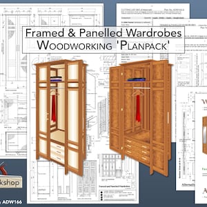 Wardrobe Plans - Framed & Panelled Wardrobes - Bedroom Furniture Plans - DIY Clothes Storage - DIY Plans - Woodwork Plans - Bosch Sponsored
