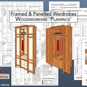 Wardrobe Plans - Framed & Panelled Wardrobes - Bedroom Furniture Plans - DIY Clothes Storage - DIY Plans - Woodwork Plans - Bosch Sponsored