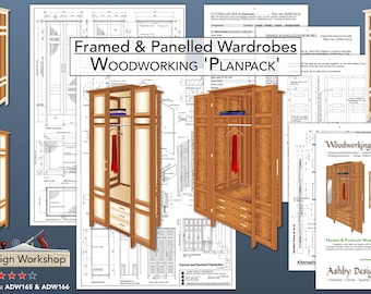 Wardrobe Plans - Framed & Panelled Wardrobes - Bedroom Furniture Plans - DIY Clothes Storage - DIY Plans - Woodwork Plans - Bosch Sponsored