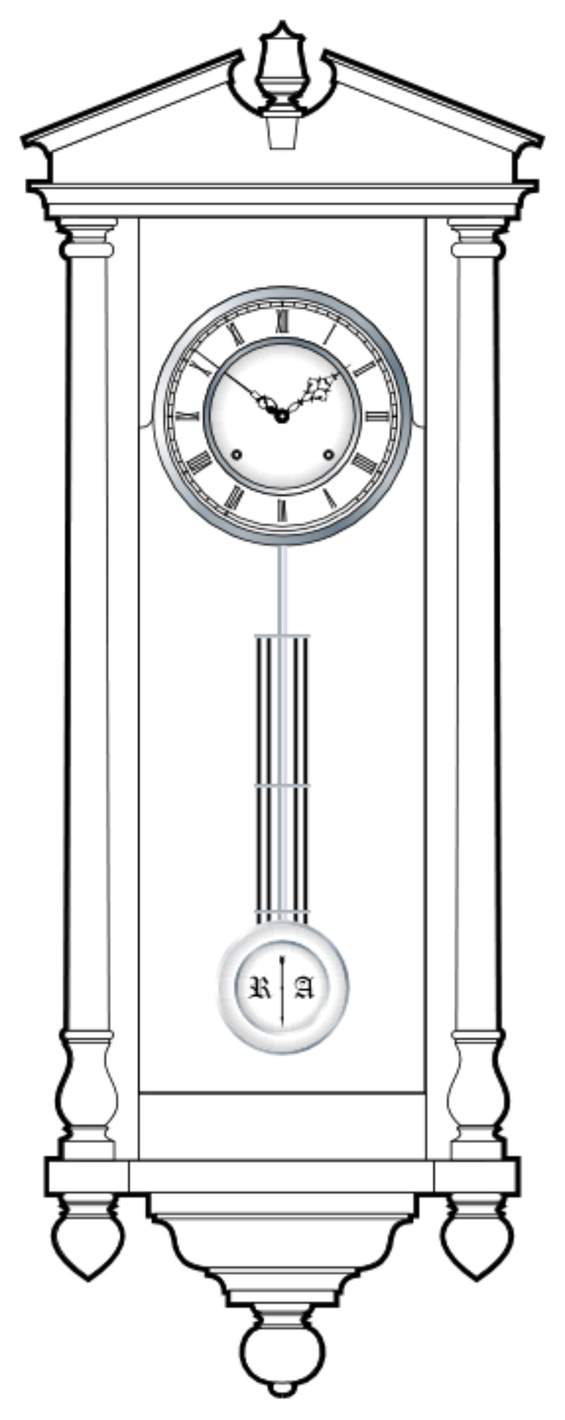 Vienna Regulator Plan small Wall Clock Plan Woodworking Plan Antique