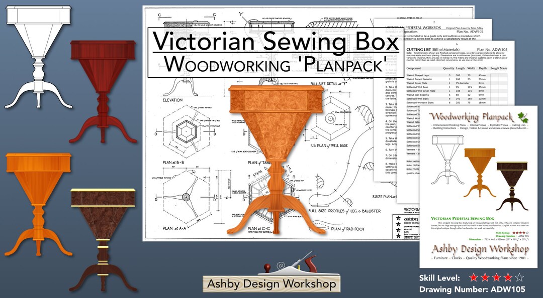 Sewing Box Plans Victorian Sewing Box Sewing Basket Sewing Stand Sewing