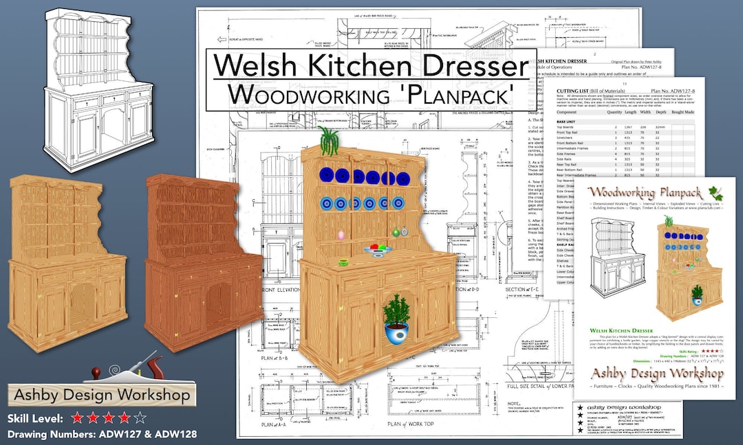 Welsh Kitchen Dresser Plans Welsh Dresser Plans Kitchen Storage Plans