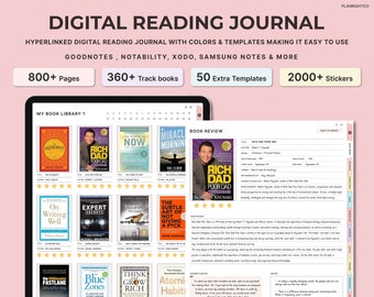 Android Reading Journal Digital Reading Planner For Tablets