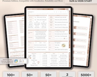 Planificador médico digital, planificación médica, planificador Goodnotes para iPad, registro médico, registro de salud, planificador de atención médica, seguimiento de medicamentos, bienestar