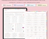 Digital Spiritual Journal Bundle, Manifestation, Chakra Healing, Spiritual Awakening, Ipad Planner, Mental Health, Self-Care, Awakening PDF