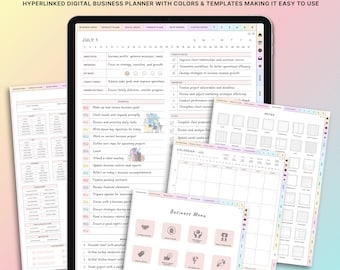 Content Planner, Digital Business Planner, Small Business Planner, Social Media Planner, Business Template, Side Hustle Planner, Goodnotes