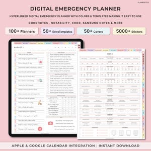 Ende des Lebens, digitaler Planer, nur für den Notfall druckbare Planer, Notfallordner, nur für den Fall Ordner, Lebensplaner, Tod Ordner