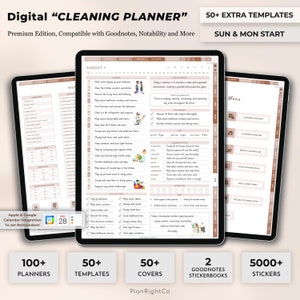 Digitaler Reinigungsplan, ADHS-Reinigungscheckliste, Putzplan, Putzcheckliste, Haushaltsplan, Haushalt