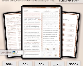 Digital Work-Life Balance Planner, Office Task Planner, Work Planner, Office Organizer, Project Planner, Meeting Minutes, Personal & Work