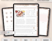 Digital Recipe Book for GoodNotes, Notability, Digital Meal Planner, iPad Recipe Journal, Digital Cookbook, Recipe Book Template, Grocery