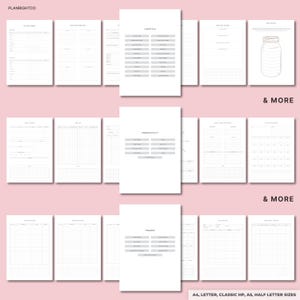 Utskrivbar Glow Up-planerare | Självvårds- och välbefinnandeplanerare | Skönhet, hudvård, fitness, livsstil, humörspårare | Glow Up-guide, A4 A5 brev bild 7