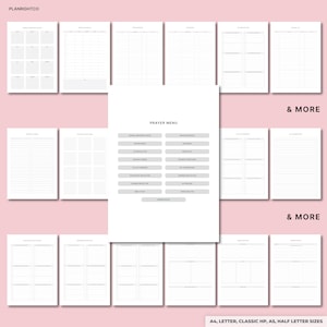 Prayer Planner Printable | Bible Study Journal, Scripture Notes, Daily Prayer Log, Gratitude Journal, Faith Workbook, Christian Planner image 7