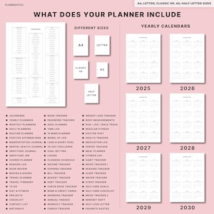 Utskrivbar Glow Up-planerare | Självvårds- och välbefinnandeplanerare | Skönhet, hudvård, fitness, livsstil, humörspårare | Glow Up-guide, A4 A5 brev bild 2