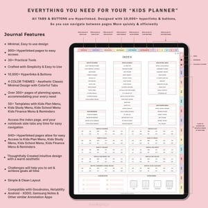 Kids Planner, Kids Daily Planner, Daily Journal for Kids, iPad Kids Planner, Kids PDF Planner, Daily Routine To Do, Goodnotes, iPad Goodnote image 2