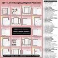 Ultimate Digital Planner Bundle, Goodnotes iPad Templates, Notability, Android, Journal, Daily, Weekly, Monthly Planners, Stickers & Inserts