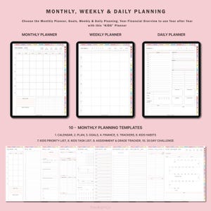 Kids Planner, Kids Daily Planner, Daily Journal for Kids, iPad Kids Planner, Kids PDF Planner, Daily Routine To Do, Goodnotes, iPad Goodnote image 3