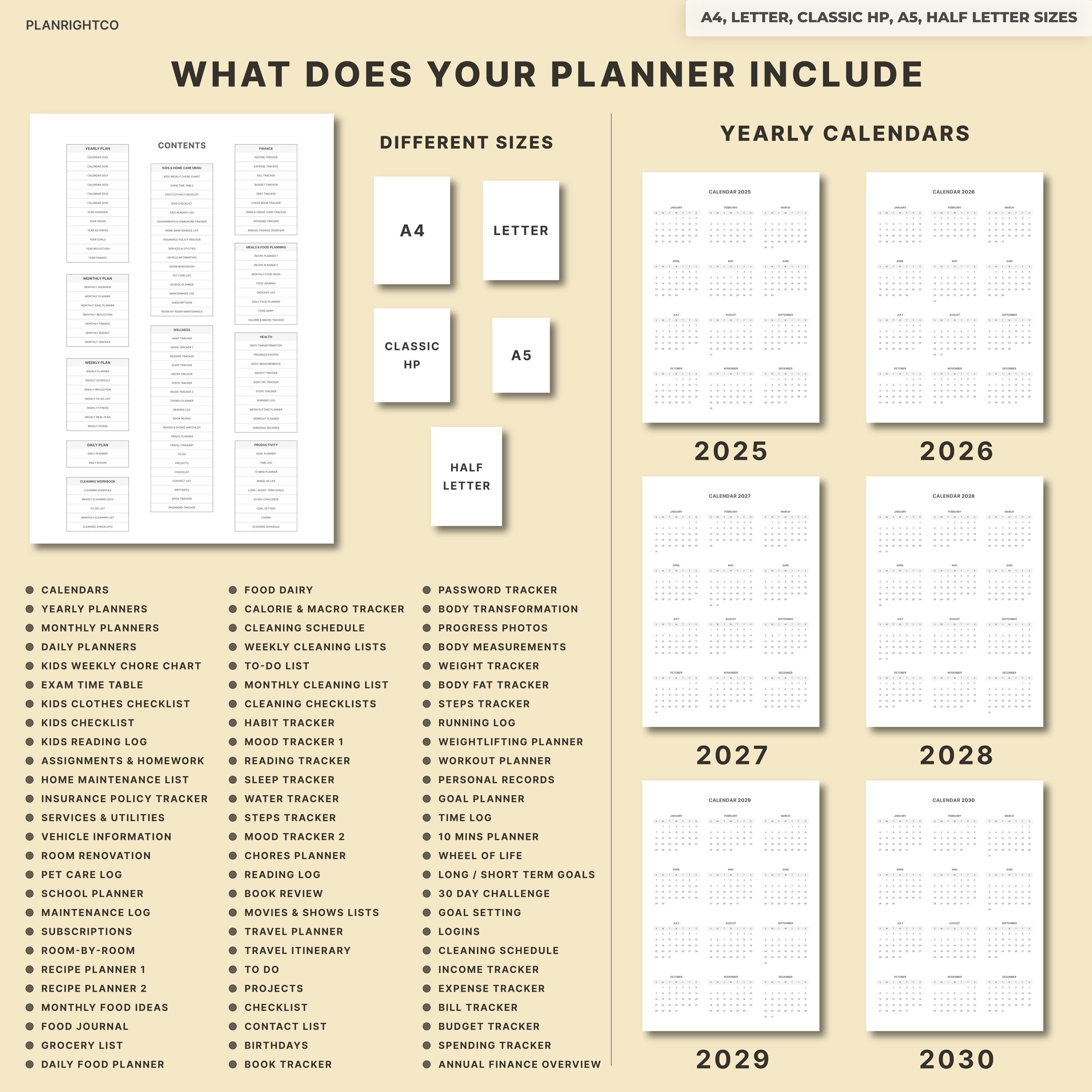 Printable Busy Mom Planner Bundle | Undated Family Organizer & Daily ...