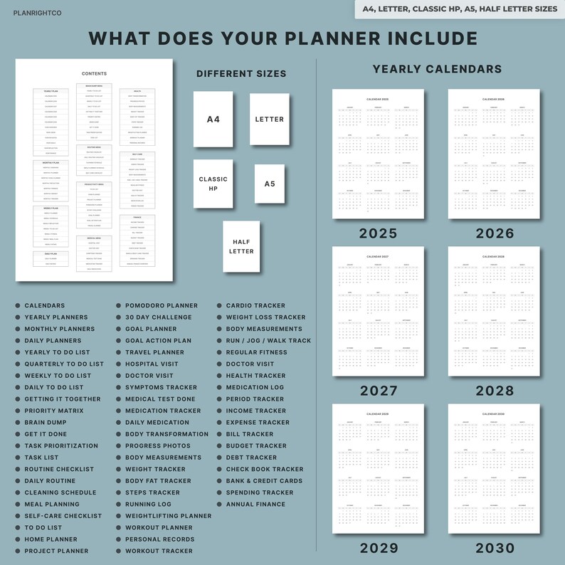 Personal Growth Planner Printable | Self Improvement Journal | Goal ...