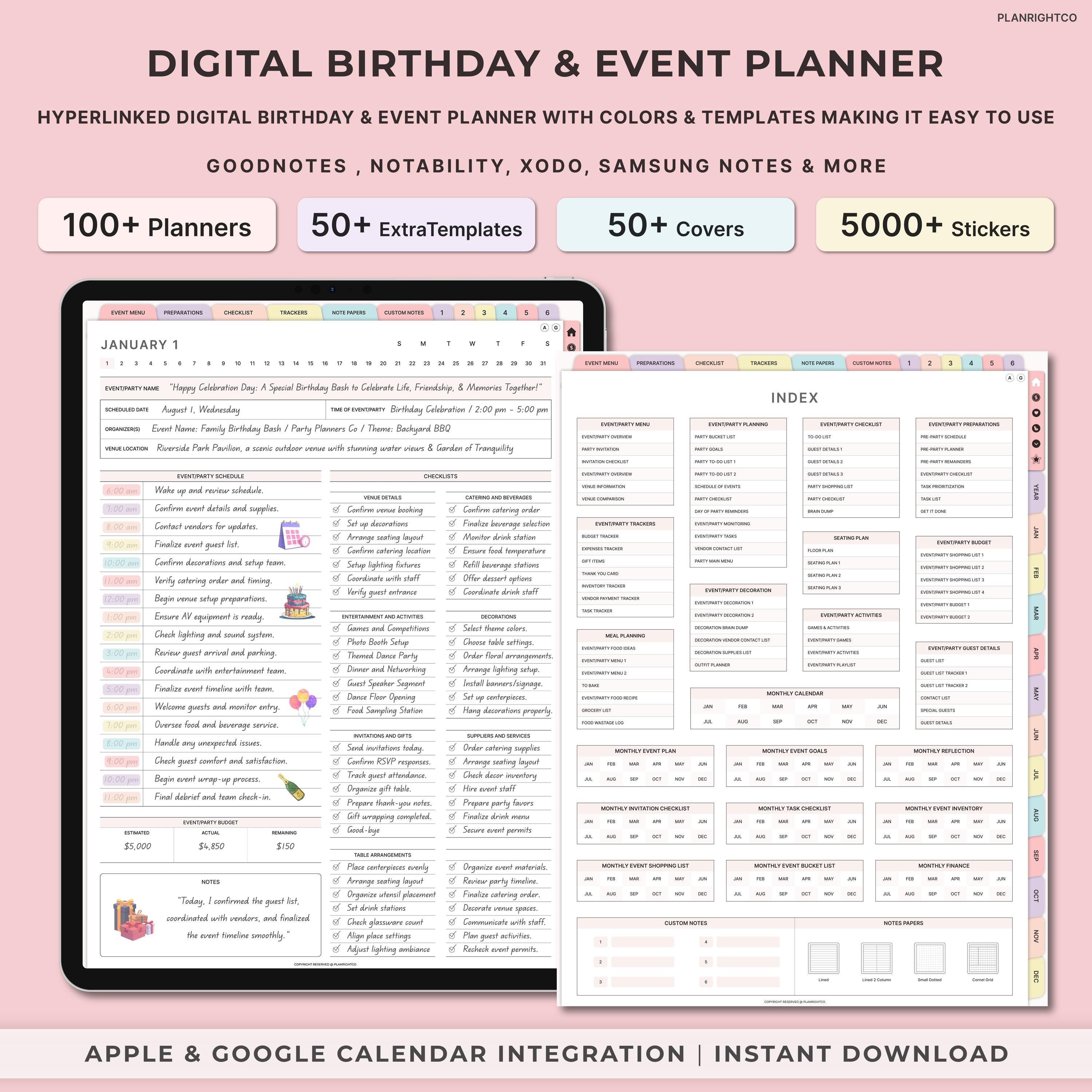 Digital Event Planning Book, Digital Event Planner, Event Planning ...