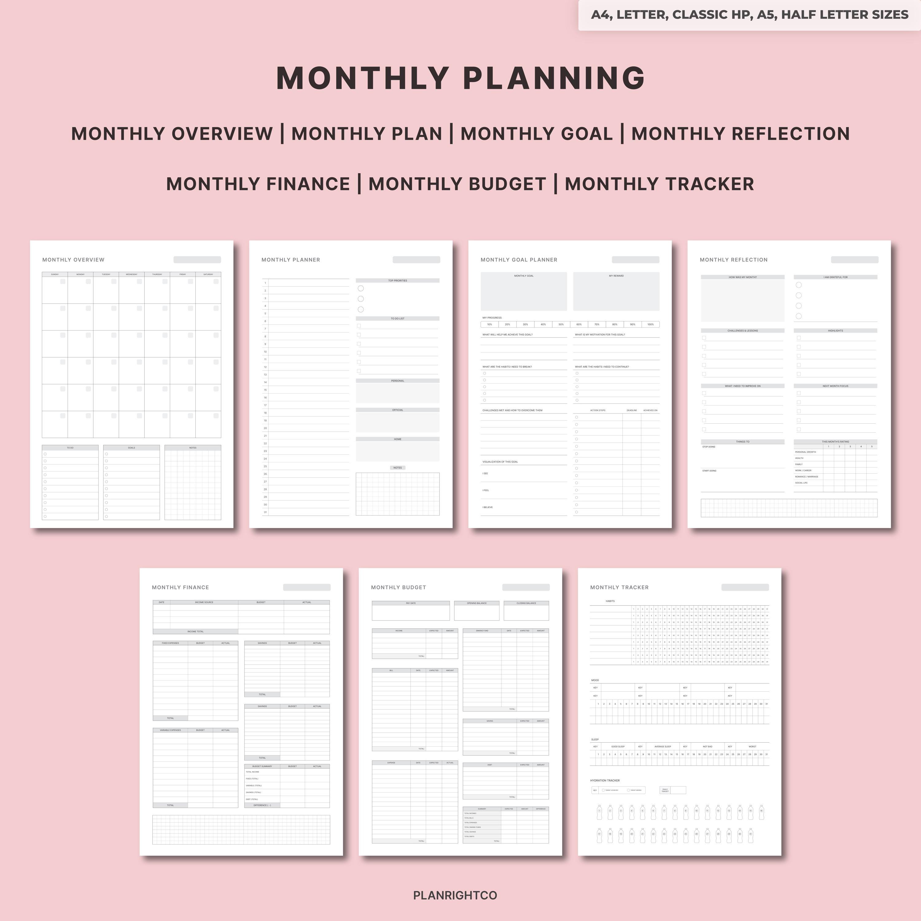 Printable Reading Journal | Book Tracker & Review Pages | Reading ...