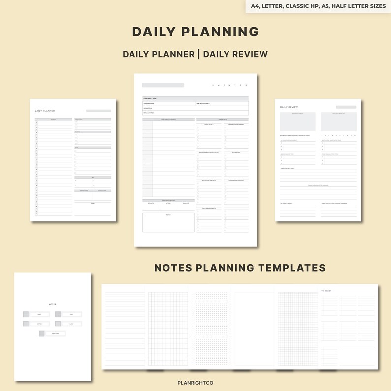Printable Event Planner Bundle | Undated Birthday Party Planning ...
