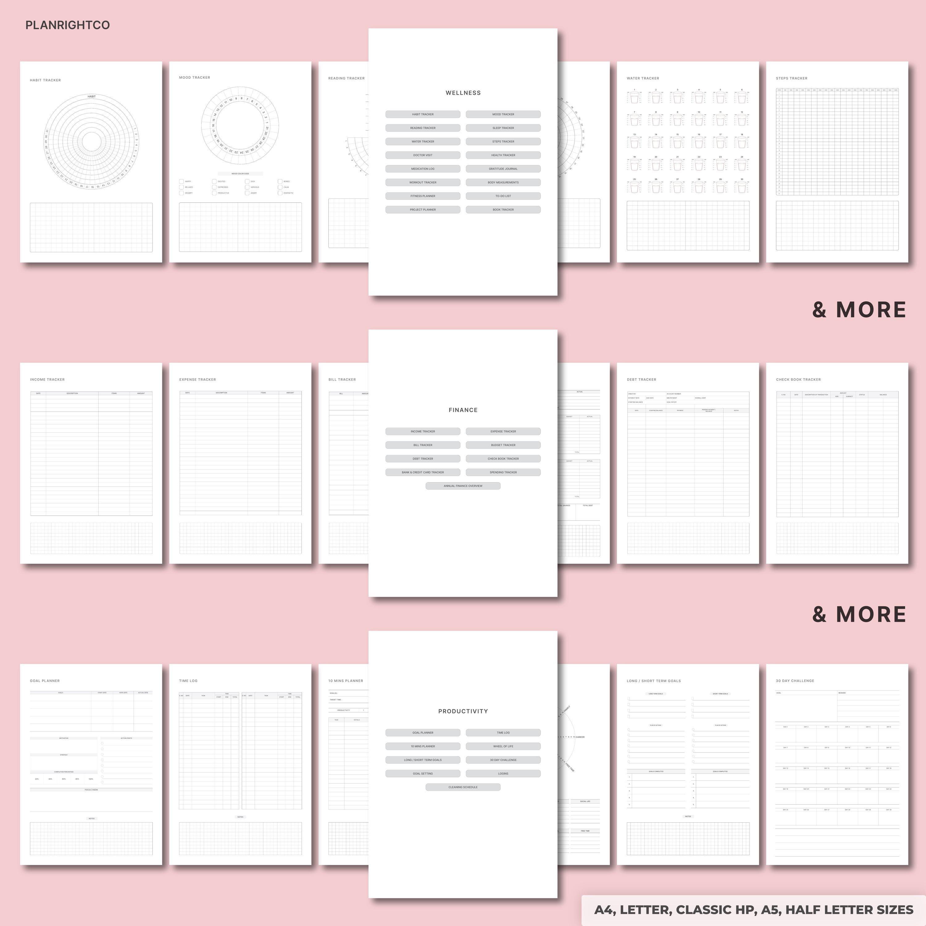 Printable Student Planner | Study & Assignment Tracker | Academic ...