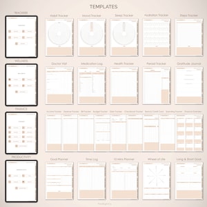 Digital Planner - GoodNotes, iPad, Notability | Daily, Weekly, Monthly | 2024-2025 | Undated | Digital Planner 2024 2025 Undated iPad image 7