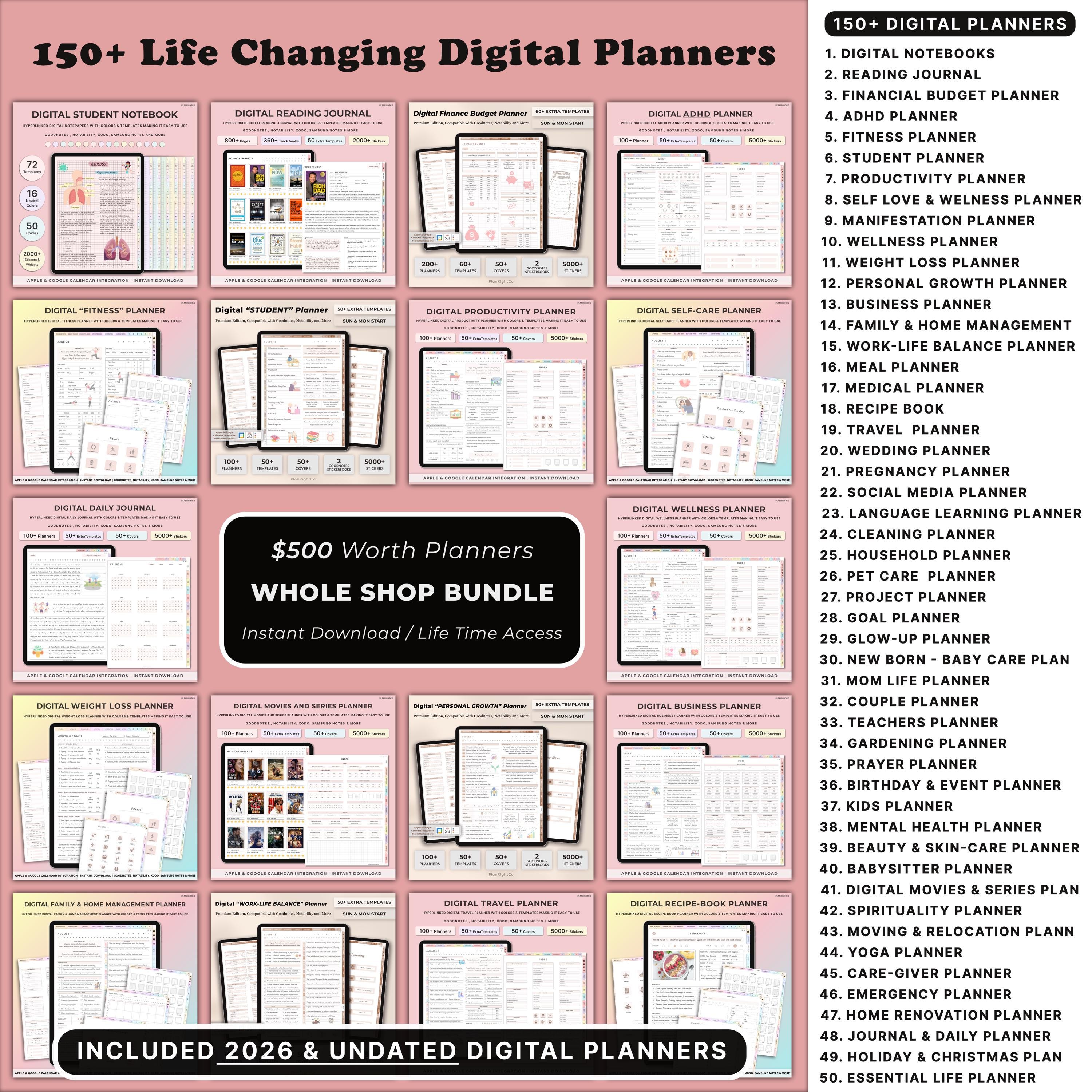 Best Digital Planner - Etsy