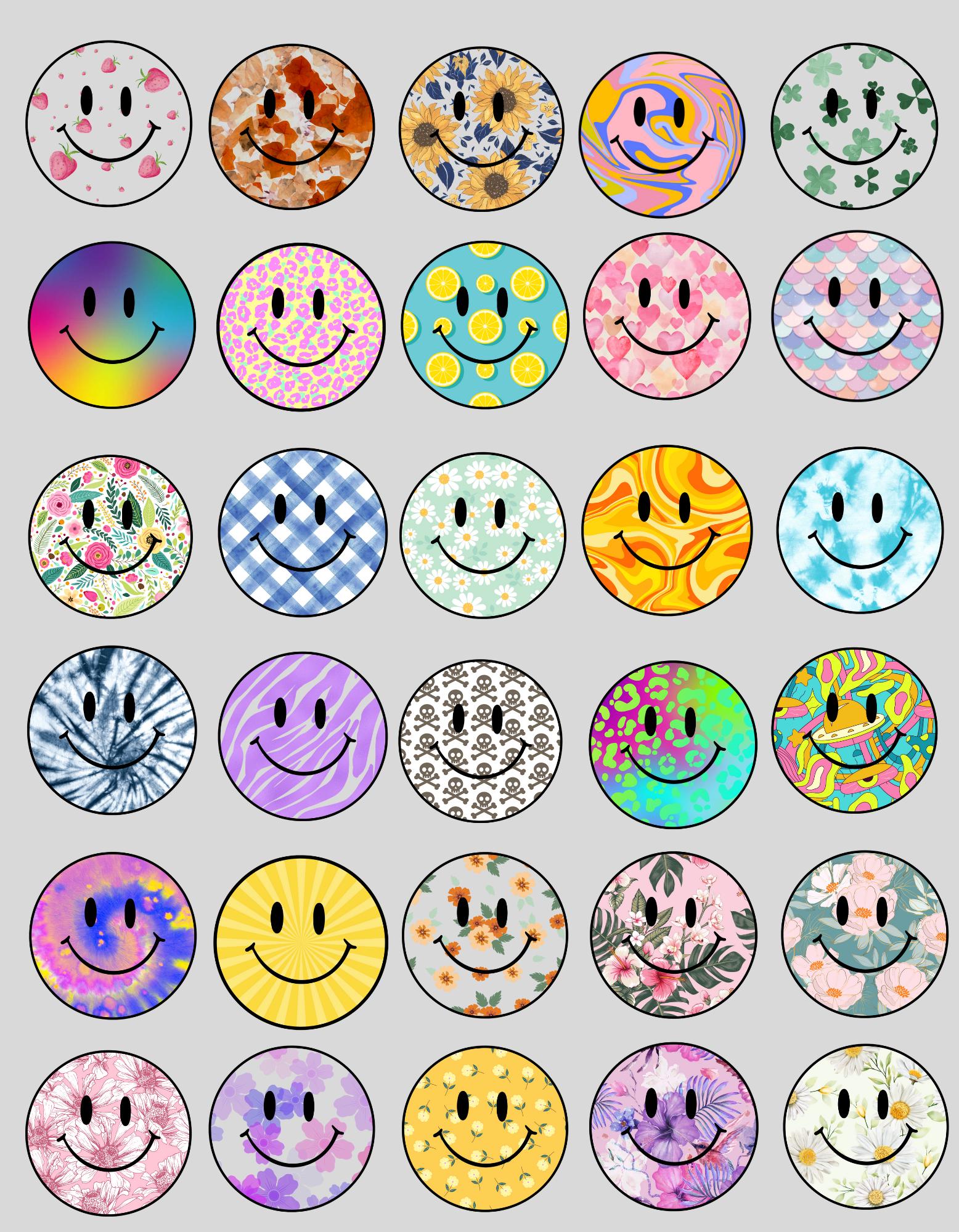 Smiley Face PNG Digital Download File Bundle - Etsy