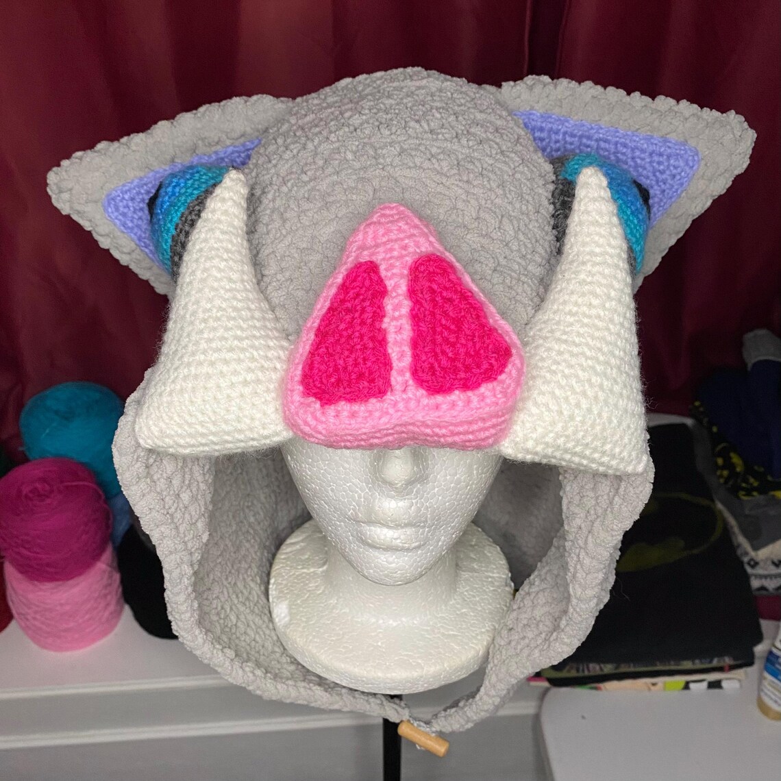 Insosuke Boar Pattern Inosuke Boar Head Hood Crochet Pattern - Etsy