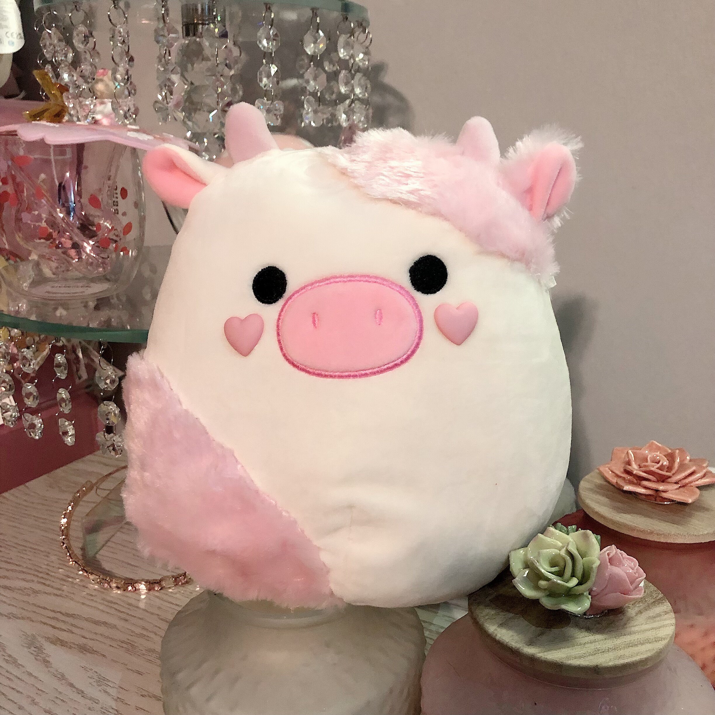 Pink Heart Squishmallow Cow 16inch Www recon co id