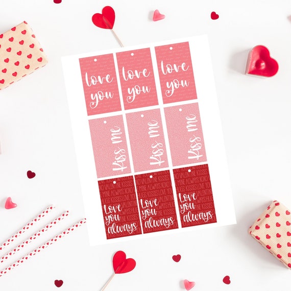 Printable Valentine Tags. Printable Tags. Printable Valentine | Etsy