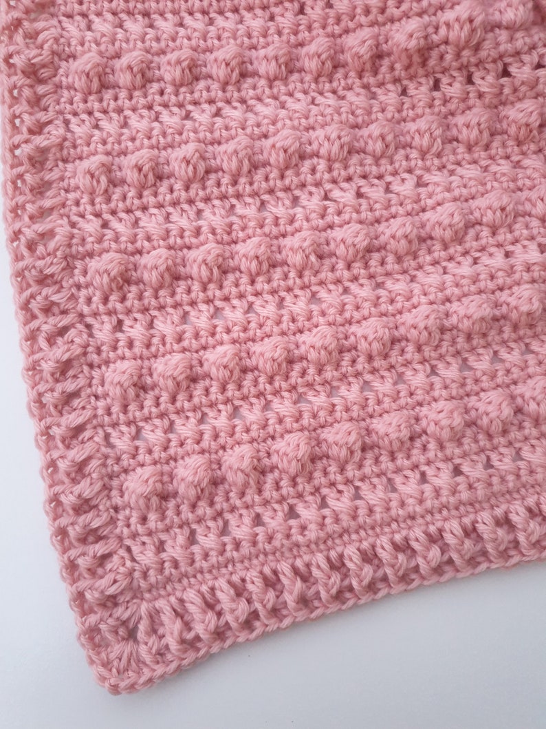 Blushing Baby Blanket Crochet Pattern, Newborn/ Baby Gift, Easy Blanket