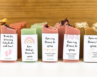 Baby shower Soap Favors, Party Favors, Handmade Soap Bar, Gift for guests, Mini soap favor, Personalized Party Favors, Soap Bulk