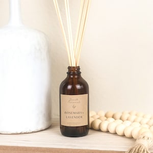 Essential Oil Reed Diffuser: Non-Toxic Vegan Home Fragrance, Handmade