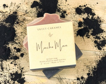 Handmade Soap Bar for Men: Macho Man Scent, Sustainable Bath Soap