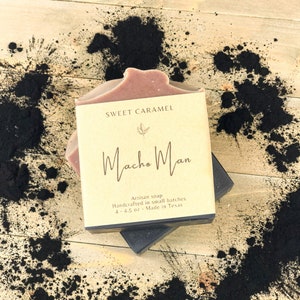 Handmade Soap Bar for Men: Macho Man Scent, Sustainable Bath Soap