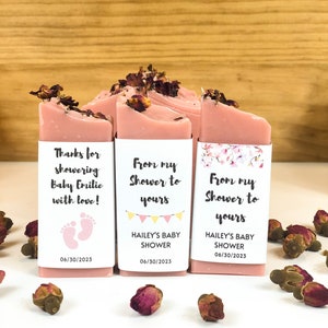 Baby shower Soap Favors, Party Favors, Handmade Soap Bar, Gift for guests, Mini soap favor, Personalized Party Favors, Soap Bulk