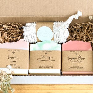 Soap Gift Box Option, Handmade Soap bar, Personalized Gift, Mothers Day Gift, Housewarming Gift, Bridal shower, Thank you & Birthday Gift image 1