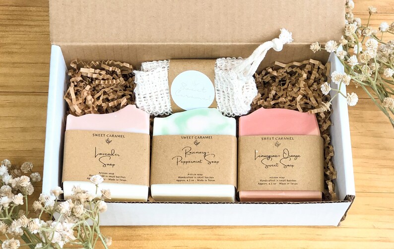 Soap Gift Box Option, Handmade Soap bar, Personalized Gift, Mothers Day Gift, Housewarming Gift, Bridal shower, Thank you & Birthday Gift image 1